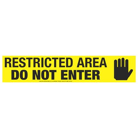 Restricted Area Do Not Enter (Graphic) Barricade Tape